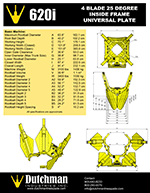 Dutchman 620i 25° Tree Spade Specification Sheet