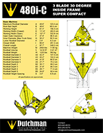 Dutchman 480i 30° Tree Spade Specification Sheet