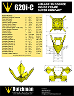 Dutchman 620i 30° Tree Spade Specification Sheet